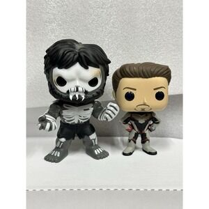 Funko Bobblehead Figure Skeleton Hulk and Tony Stark Marvel Avengers Endgame Lot